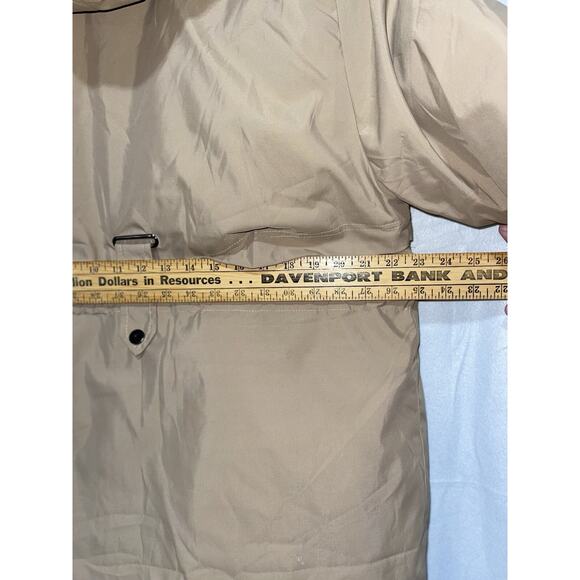 CHOUYATOU Beige Long‎ Coat With Detachable Fur Hat Band Size L New - Picture 6 of 10